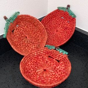 Apple baskets, set of 3